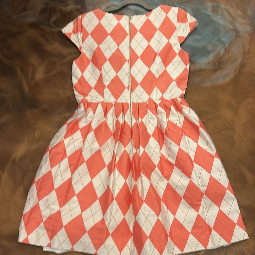 Elizabeth McKay Pink and White Midi Dress - Picture 5 of 5